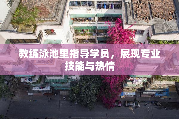 教练泳池里指导学员，展现专业技能与热情