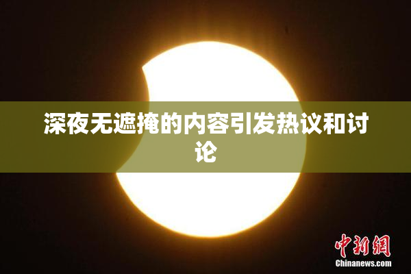 深夜无遮掩的内容引发热议和讨论