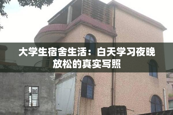 大学生宿舍生活：白天学习夜晚放松的真实写照
