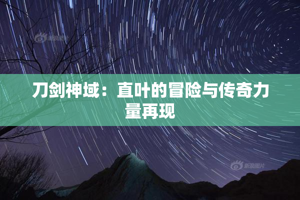 刀剑神域：直叶的冒险与传奇力量再现