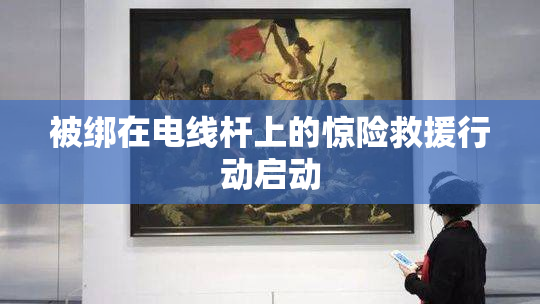 被绑在电线杆上的惊险救援行动启动