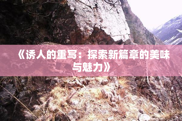《诱人的重写：探索新篇章的美味与魅力》