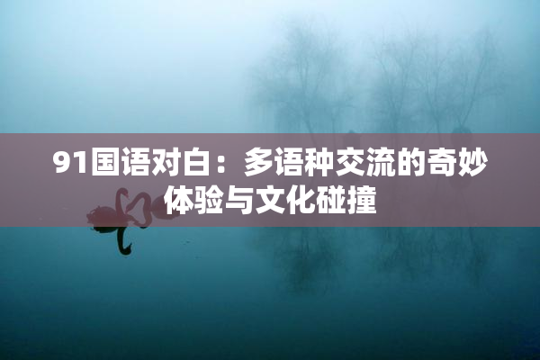 91国语对白：多语种交流的奇妙体验与文化碰撞