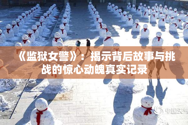 《监狱女警》：揭示背后故事与挑战的惊心动魄真实记录