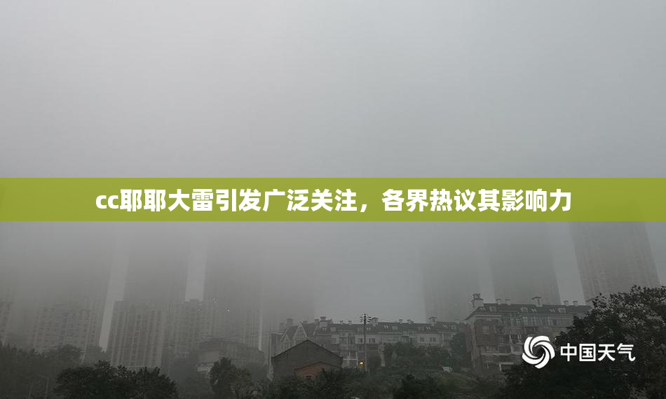 cc耶耶大雷引发广泛关注，各界热议其影响力