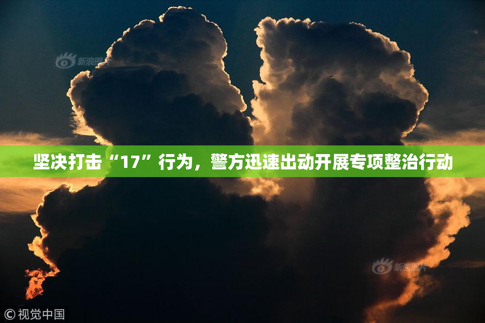 坚决打击“17”行为，警方迅速出动开展专项整治行动