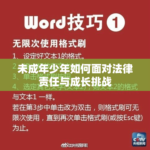 未成年少年如何面对法律责任与成长挑战
