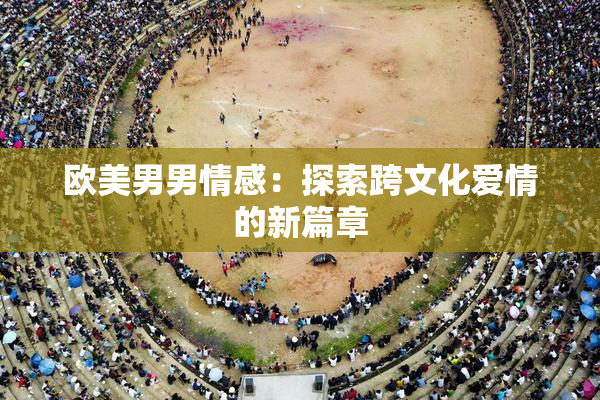 欧美男男情感：探索跨文化爱情的新篇章
