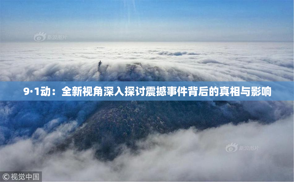 9·1动：全新视角深入探讨震撼事件背后的真相与影响
