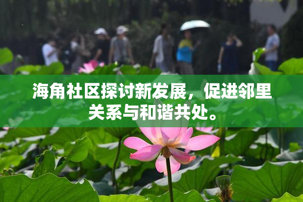 海角社区探讨新发展，促进邻里关系与和谐共处。