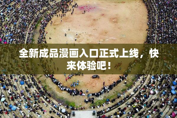 全新成品漫画入口正式上线，快来体验吧！