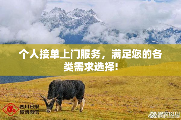 个人接单上门服务，满足您的各类需求选择!