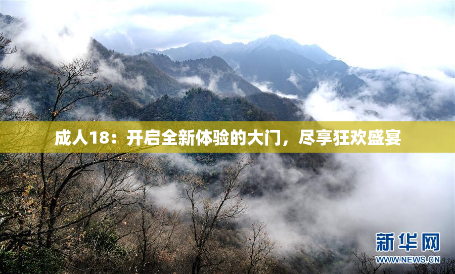 成人18：开启全新体验的大门，尽享狂欢盛宴