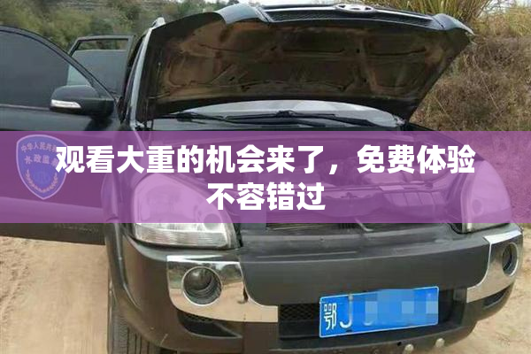 观看大重的机会来了，免费体验不容错过