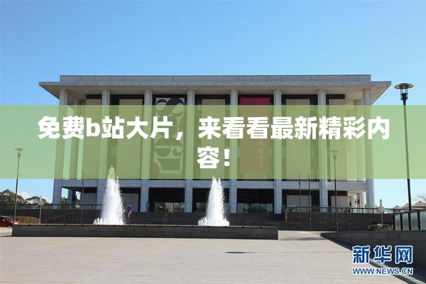 免费b站大片，来看看最新精彩内容！