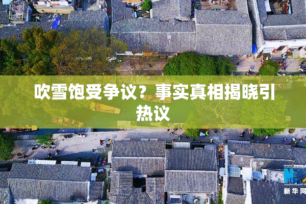 吹雪饱受争议？事实真相揭晓引热议