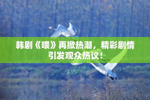 韩剧《喂》再掀热潮，精彩剧情引发观众热议！