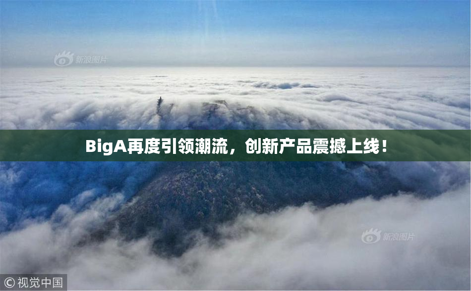 BigA再度引领潮流，创新产品震撼上线！