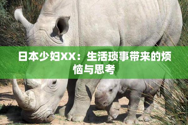 日本少妇XX：生活琐事带来的烦恼与思考