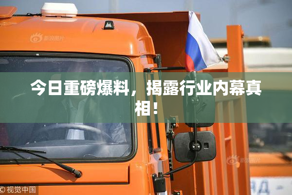今日重磅爆料，揭露行业内幕真相！