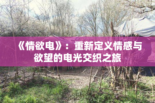 《情欲电》：重新定义情感与欲望的电光交织之旅