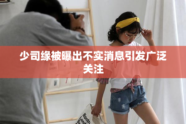少司缘被曝出不实消息引发广泛关注
