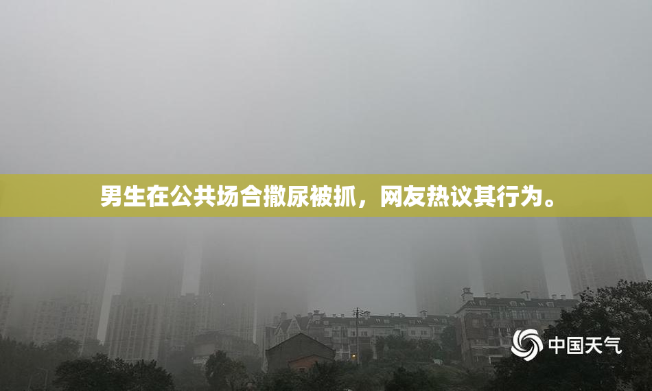男生在公共场合撒尿被抓，网友热议其行为。