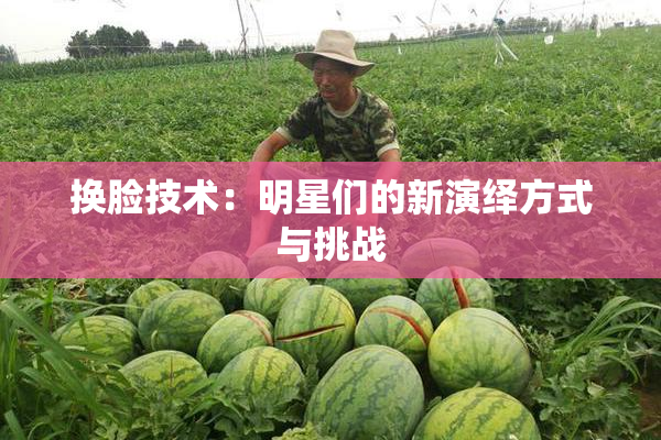 换脸技术：明星们的新演绎方式与挑战