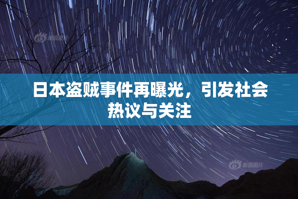 日本盗贼事件再曝光，引发社会热议与关注