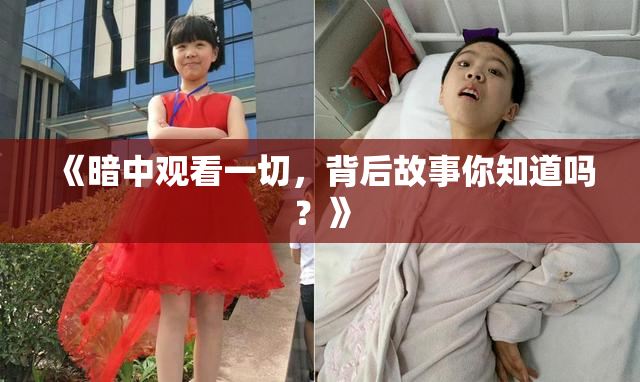 《暗中观看一切，背后故事你知道吗？》
