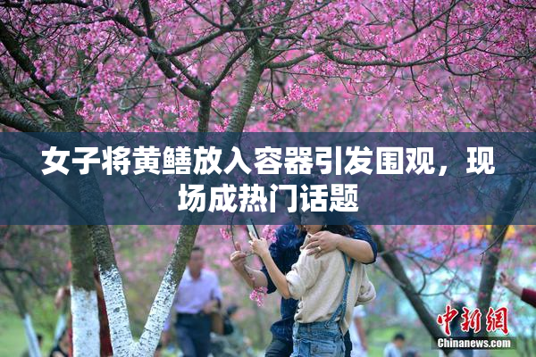 女子将黄鳝放入容器引发围观，现场成热门话题