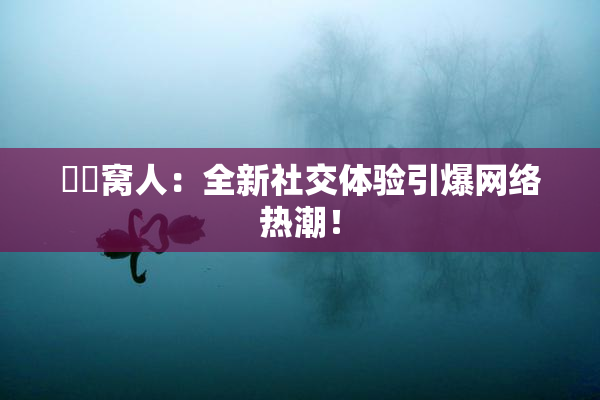 妺妺窝人：全新社交体验引爆网络热潮！