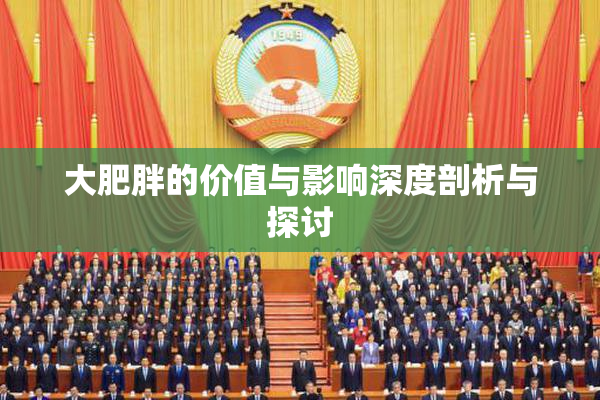 大肥胖的价值与影响深度剖析与探讨