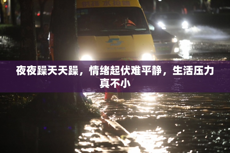 夜夜躁天天躁，情绪起伏难平静，生活压力真不小