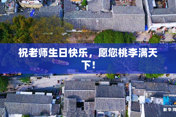祝老师生日快乐，愿您桃李满天下！