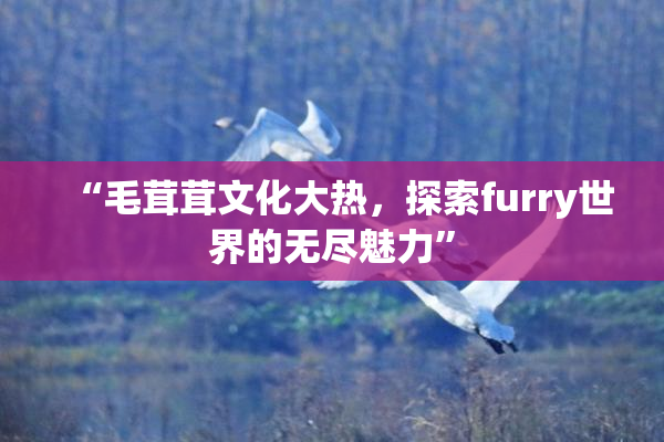 “毛茸茸文化大热，探索furry世界的无尽魅力”
