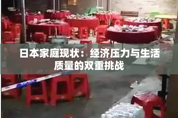 日本家庭现状：经济压力与生活质量的双重挑战