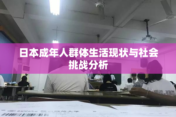 日本成年人群体生活现状与社会挑战分析
