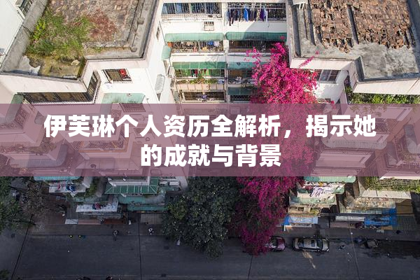 伊芙琳个人资历全解析，揭示她的成就与背景
