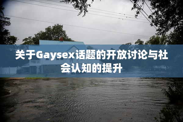 关于Gaysex话题的开放讨论与社会认知的提升