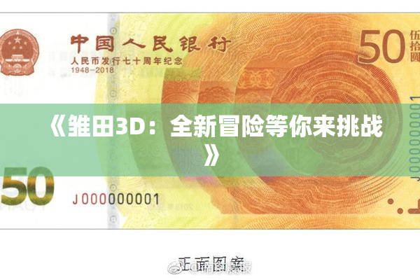 《雏田3D：全新冒险等你来挑战》