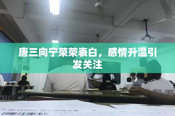 唐三向宁荣荣表白，感情升温引发关注