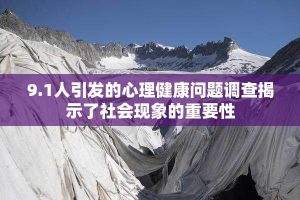 9.1人引发的心理健康问题调查揭示了社会现象的重要性