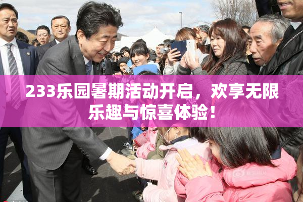 233乐园暑期活动开启，欢享无限乐趣与惊喜体验！
