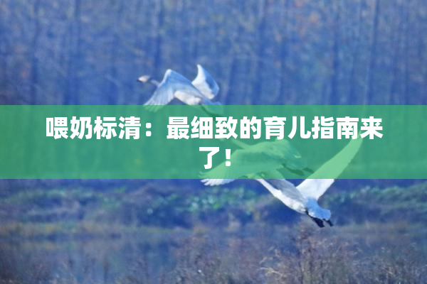 喂奶标清：最细致的育儿指南来了！