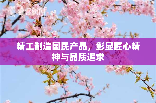 精工制造国民产品，彰显匠心精神与品质追求
