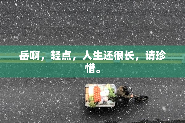 岳啊，轻点，人生还很长，请珍惜。