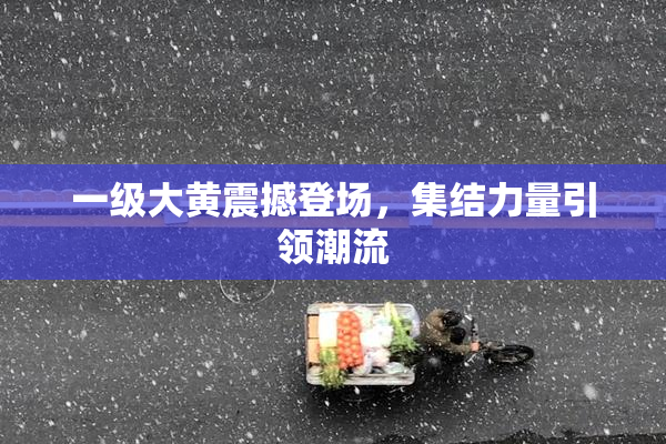一级大黄震撼登场，集结力量引领潮流