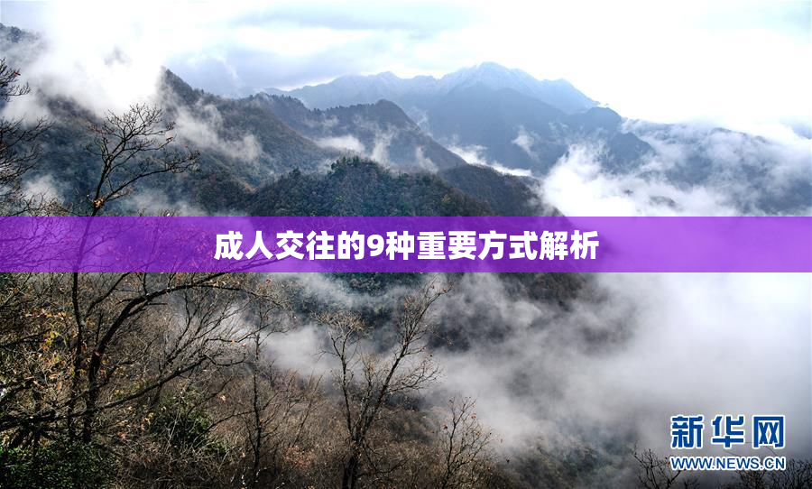成人交往的9种重要方式解析