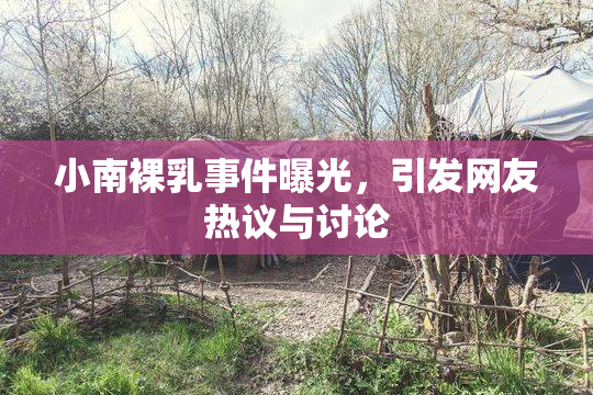 小南裸乳事件曝光，引发网友热议与讨论
